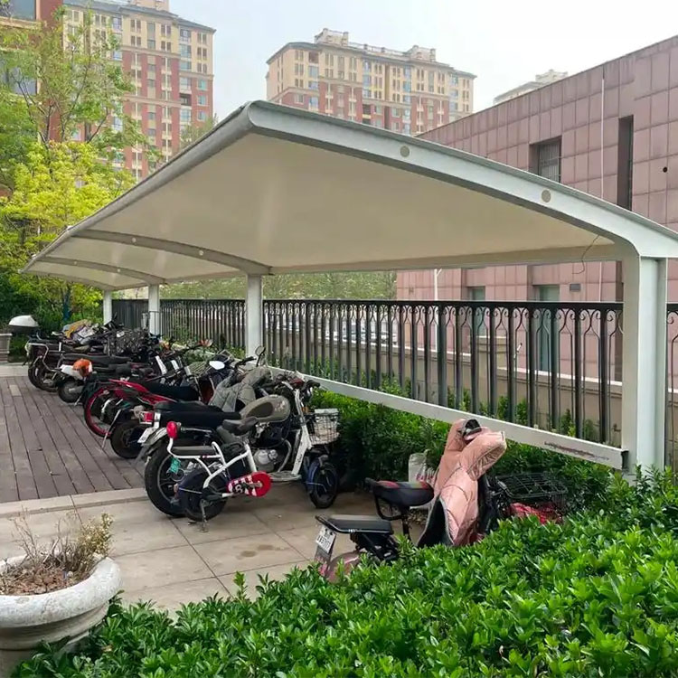 高碑店市膜结构电动车棚